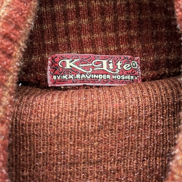 Vintage K-Lite embroidered shimmer sweater- Size M - Picture 6 of 7